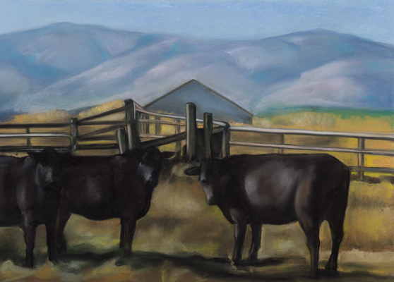 Fine Art Pastel ~ Sally Phillips ~ Cattle Ranch