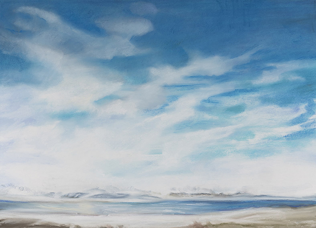Fine Art Pastel ~ Sally Phillips ~ Winter Sky, Idaho